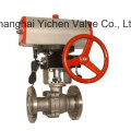 with Pneumatic Actuator + Limit Switch Box Ball Valve (Q641F)